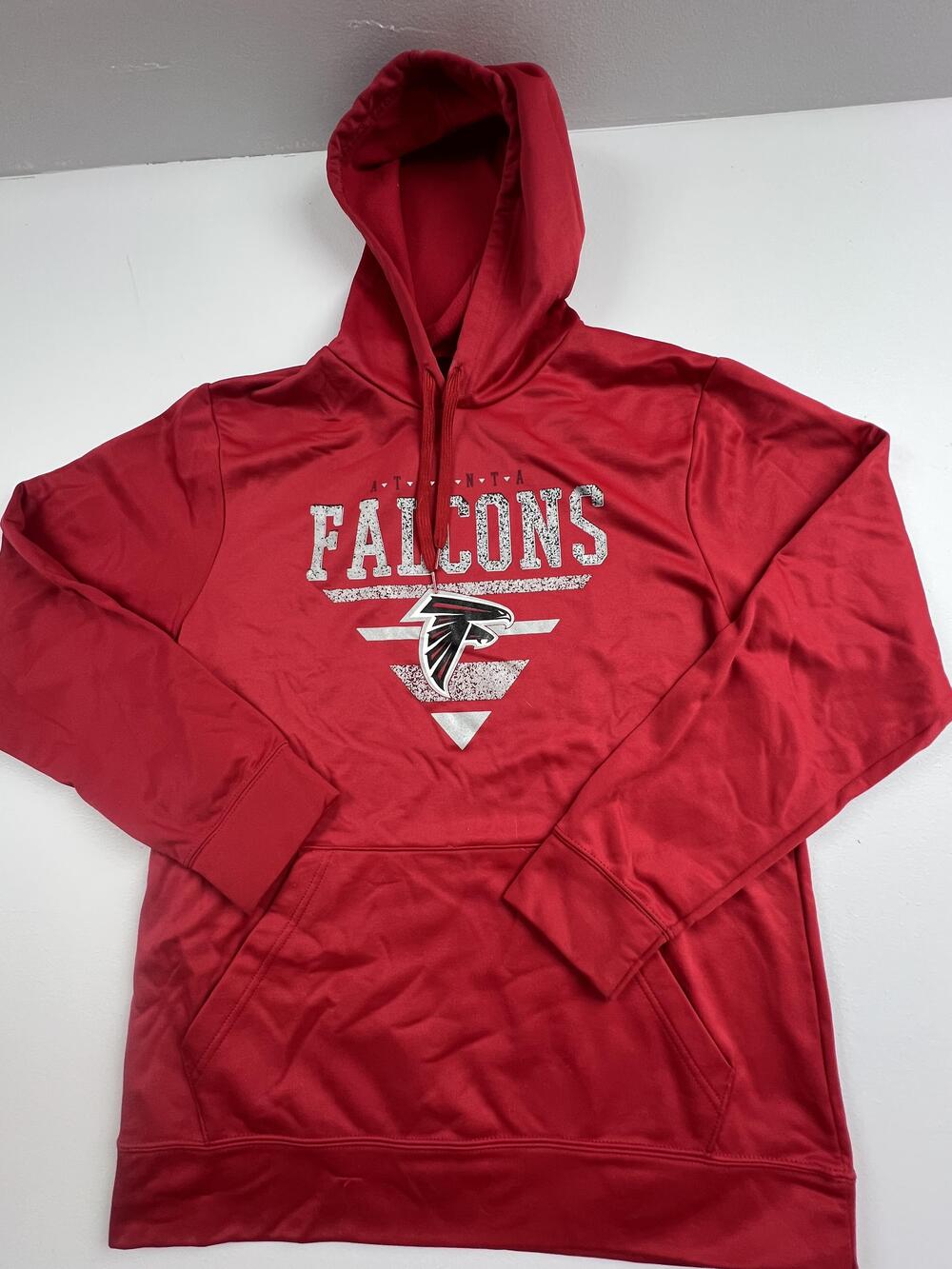 Atlanta Falcons Hoodie Sweatshirt Mens Medium Red NFL Football Team Apparel